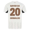 Original Trikotsatz Bayer 04 Leverkusen Alejandro Grimaldo 20 Auswärtstrikot 2024-25 Für Kinder